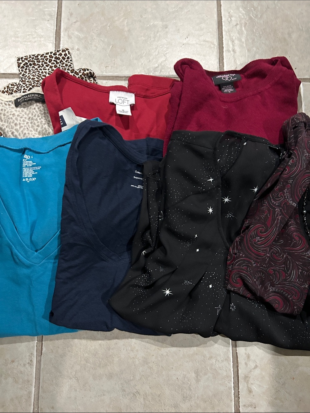 Bundle of seven tops for women